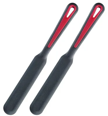 Productafbeelding van Set van 2 crêpes spatels van kunststof, hittebestendig tot 270 °C, 33 cm