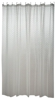 Produktbild von MSV Duschvorhang mit Ringen - transparent - PVC - 180 x 200 cm