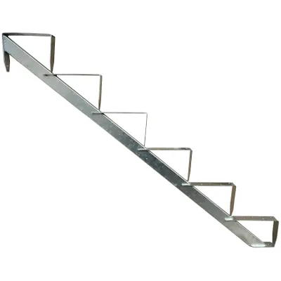 Produktbild von 1x Treppenholm 6 Stufen Höhe 110 cm Verzinkt Holz-Treppe Holm Treppenwange Treppenrahmen