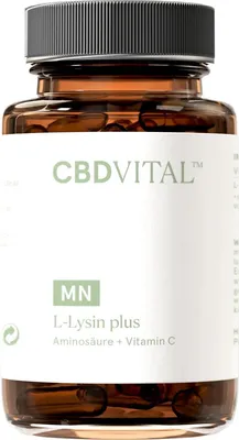 Produktbild von L-Lysin plus | 400 mg Aminosäure | Mit Vitamin C | 60 Kapseln
