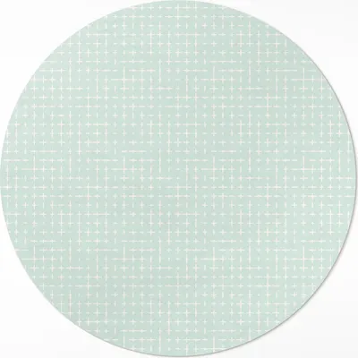 Produktbild von Feines geometrisches Mosaikmuster – Vinyl Küchenteppich – fi 50cm – Rutschfest, pflegeleicht & langlebig