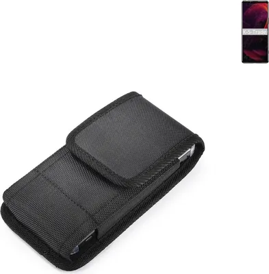 Produktbild von Holster Gürteltasche kompatibel mit Sony Xperia 5 III Holster Gürtel Tasche wasserabweisend Handy Hülle Schutz Hülle Outdoor schwarz K-S-Trade