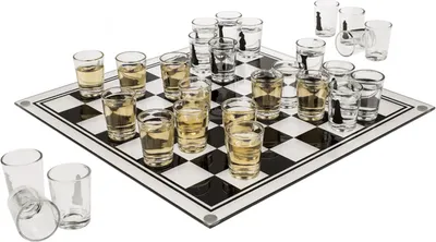 Obrázek produktu pro Schach - Glas-Trinkspiel - 35 cm