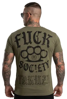 Produktbild von Yakuza Herren FS Knuckles Regular T-Shirt, grape Leaf, L