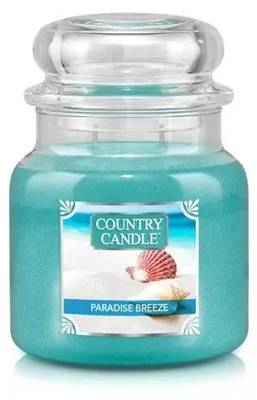 Zdjęcie produktu dla Świeca zapachowa Country Candle Paradise Breeze, średnia, dwupłomykowa (453 g)