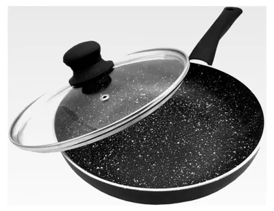 Produktbild von Pfanne mit Marmorbeschichtung und Deckel 20cm