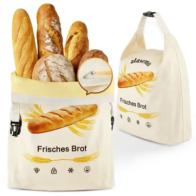Image de Sacs réutilisables en cire d'abeille pour le pain (lot de 2)