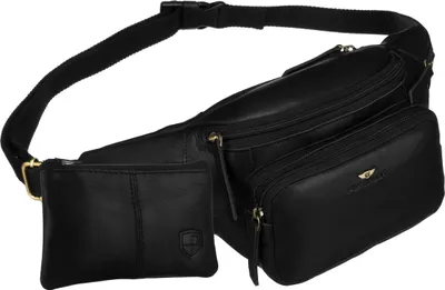 Produktbild von PTN BP001E-OPU-6910 Schwarze Ledertasche