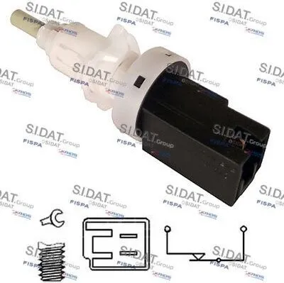 Produktbild von FISPA Bremslichtschalter 5.140054 für FIAT PUNTO (188) mechanisch