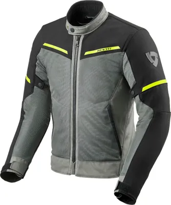 Immagine prodotto di Giacca da moto Revit Airwave 3 in tessuto, grigio/nero/giallo, S