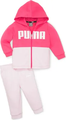 Produktbild von PUMA Minicats Colorblock Fleece Jogginganzug Baby 62 - pearl pink 62