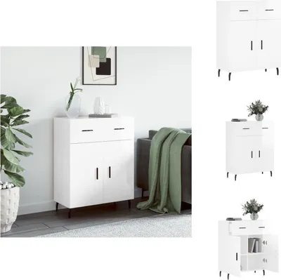 Produktbild von vidaXL Sideboard Hochglanz-Weiß 69,5x34x90 cm Holzwerkstoff - Sideboards