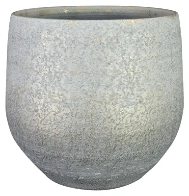 Produktbild von Ter Steege Blumentopf - Metallic-Silbergrau/Gold-Finish -26x30cm