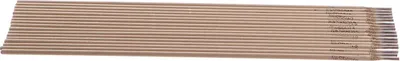A stack of welding electrodes lying horizontally.