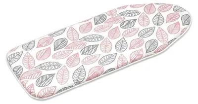 Produktbild von Bügelbrettbezug aus 100% Baumwolle - 131 x 47,5 cm mit Kordelzug, Blattmotiv