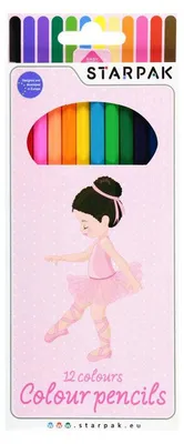Image de Crayons pour enfants 12 couleurs Ballerina