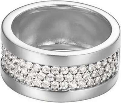 Produktbild von Esprit Damen Ring Silber Zirkonia Pure Pave wide ESRG92215A1, Ringgröße:53 (16.8 mm Ø)