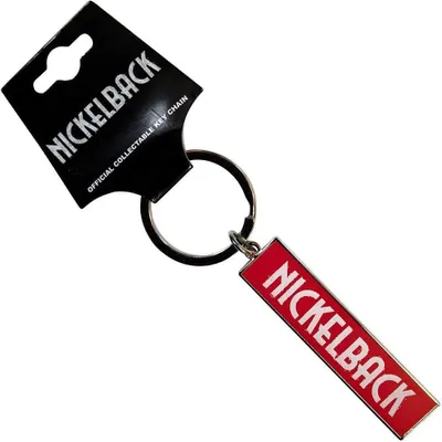 Obrázek produktu pro Nickelback - Klíčenka s logem RO11285 (jedna velikost) (bílá/červená)