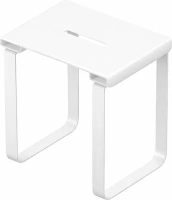 Image de SIEGE DE DOUCHE EN INOX BLANC MAT - 40x30x46 cm