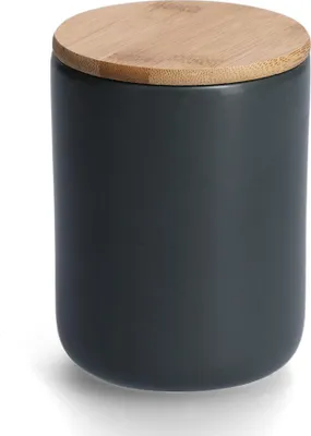 Image de Zeller Boîte à provisions avec couvercle en bambou, Ø10 x 13,5 cm, 19826