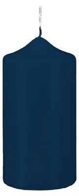 Produktbild von Spitzkopf Stumpen Kerzen Blue Petrol 7 x Ø 5 cm, 12 Stück