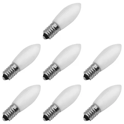 Produktbild von Ersatzlampen Weihnachtsbeleuchtung E10 Glühlampe 55V 3W warmweiß matt 7 Stück