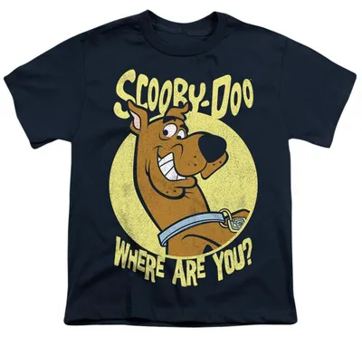 Produktbild von Scooby Doo - "Where Are You?" T-Shirt für Kinder TV36373 (116) (Marine)