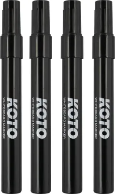 Produktbild von KOTO Whiteboard Marker Black 4pcs