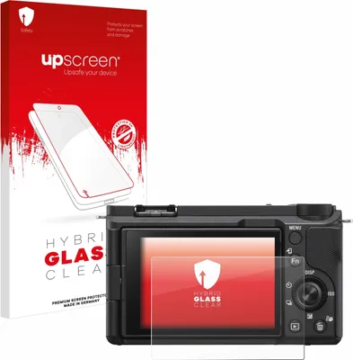 Produktbild von upscreen Schutzglas für Sony Alpha ZV-E10 II Schutzfolie Panzer Folie Glas Display Schutz klar