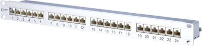 Immagine prodotto di METZ CONNECT 130855C-E - Cat6a - Weiß - Rackeinbau - 1U (130855C-E-90)