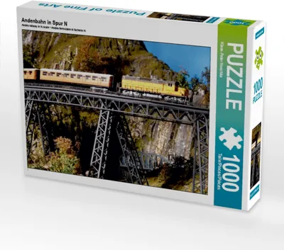 Produktbild von Calvendo Andenbahn in Spur N 1000 Teile Puzzle quer 640x480mm, Huschka Klaus-Peter; 7300087