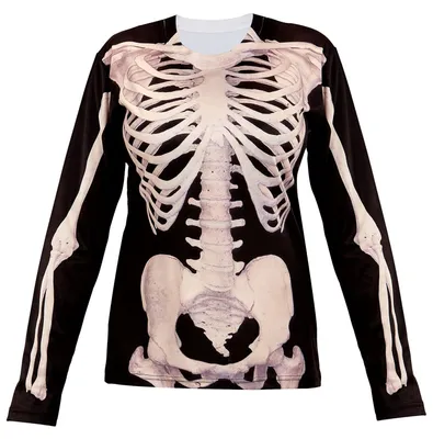 Produktbild von Skelettfrau Longsleeve S/M