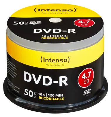 Produktbild von Intenso DVD-R 4.7GB, 16x 4,7 GB 50 Stück(e)