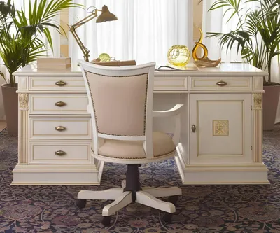 Produktbild von Luxus Schreibtisch Tisch Büro Office Antik Stil Barock Rokoko Schreibtische Neu