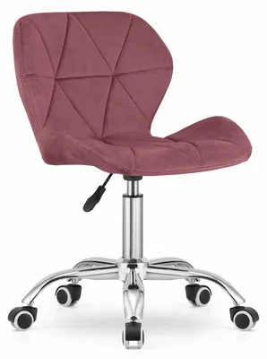 Immagine prodotto di Sedia da ufficio girevole Avola in velluto rosa scuro