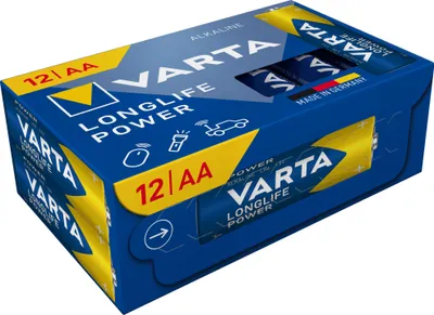 Immagine prodotto di VARTA Batterie Longlife Power Alka AA Mignon LR6 1.5V CUBEPACK=12Stk