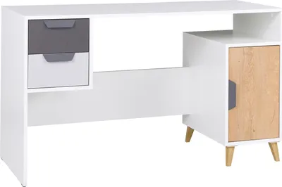 Produktbild von Furniture24 Schreibtisch Computertisch Joker 13 mit Tür und 2 Schubladen
