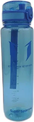 Obrázek produktu pro Láhev na pití Super Sparrow - Tritanová láhev na vodu - 1000 ml - Bez BPA - Ideální sportovní láhev - sport, voda, kolo, fitness, univerzita, outdoor - Lehká, udržitelná