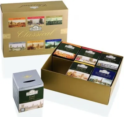 Obrázok produktu pre Ahmad Tea- Klasický 6 rôznych čiernych čajov 120g 60 vrecúšok