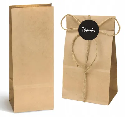 Obrázek produktu pro Allbag Hnědé papírové tašky na dárky a sladkosti