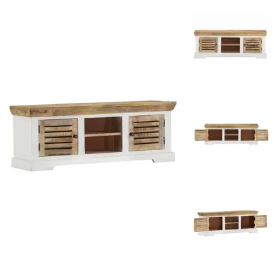 Produktbild von vidaXL TV-Schrank 110x30x40 cm Massivholz Mango -  TV-Möbel