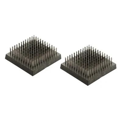 Produktbild von LANDMANN Ersatz-Grillbürsten Set 2 Ersatzbürsten 8 Edelstahl-Ersatzschrauben Einfacher Austausch Edelstahlbürsten schonende Reinigung Grillroste
