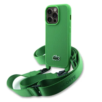 Zdjęcie produktu dla Etui Lacoste Petit Pique Crossbody do iPhone 15 Pro Max zielony