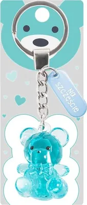 Zdjęcie produktu dla Brelok miś - Na szczęście - Be-Happy Gifts