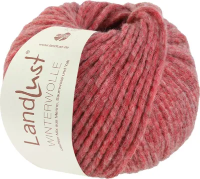 Produktbild von Lana Grossa Landlust Winterwolle, Farbe:029 - Rot meliert