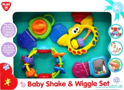 Imagen del producto de Juego Playgo para bebés: set de 4 piezas con diferentes sonidos