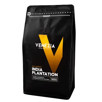 Zdjęcie produktu dla Kawa ziarnista Venezia India 500g arabica 100% świeżo palona