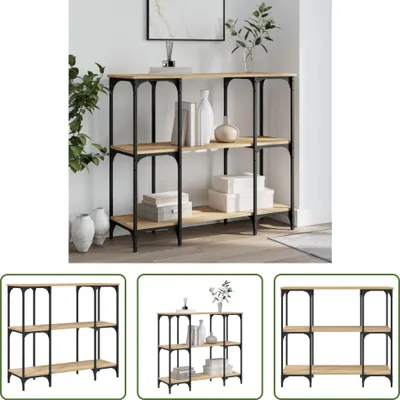 Produktbild von The Living Store Konsolentisch Sonoma-Eiche 102x35x90 cm Holzwerkstoff
