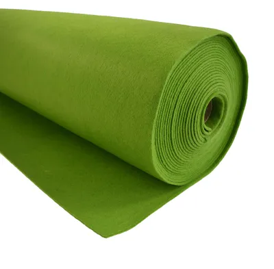 Bastelfilz 3 mm Meterware in Kiwi – aufgerollter Dekofilz und Taschenfilz zum Basteln.