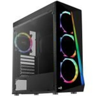 Immagine prodotto di AEROCOOL Shard Midi-Tower in vetro temperato - nero
